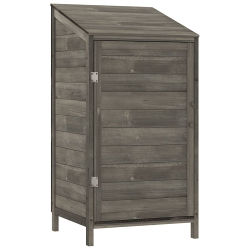 VIDAXL  Garden Shed Anthracite 55X52X112 Cm Solid Wood Fir