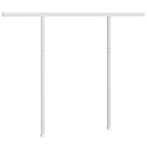 vidaXL Awning Post Set White 300x245 cm Iron