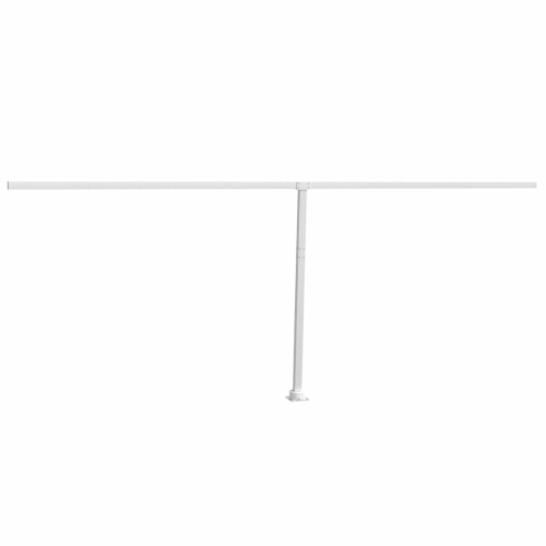 vidaXL Awning Post Set White 600x245 cm Iron
