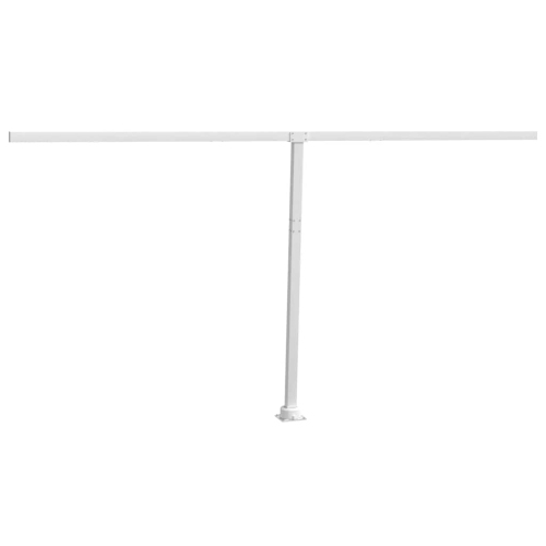 vidaXL Awning Post Set White 450x245 cm Iron