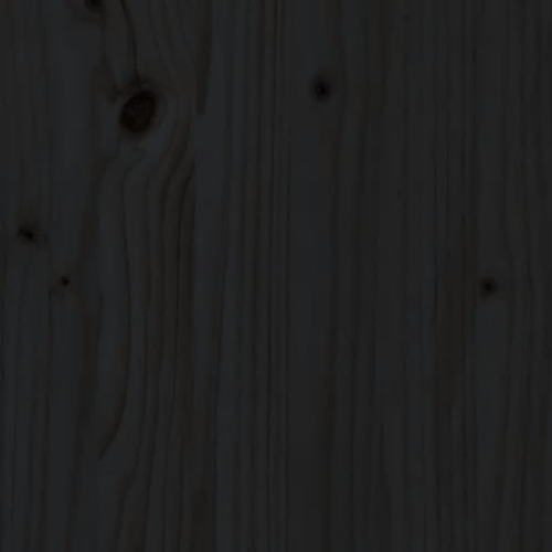 vidaXL Shoe Cabinet Black 35x35x80 cm Solid Wood Pine