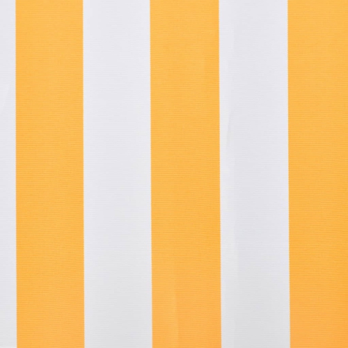 vidaXL Awning Top Sunshade Canvas Sunflower Yellow & White 3x2.5m
