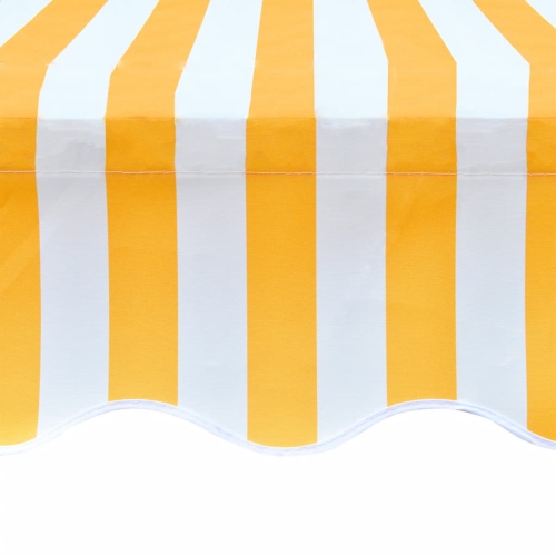 vidaXL Awning Top Sunshade Canvas Sunflower Yellow & White 3x2.5m