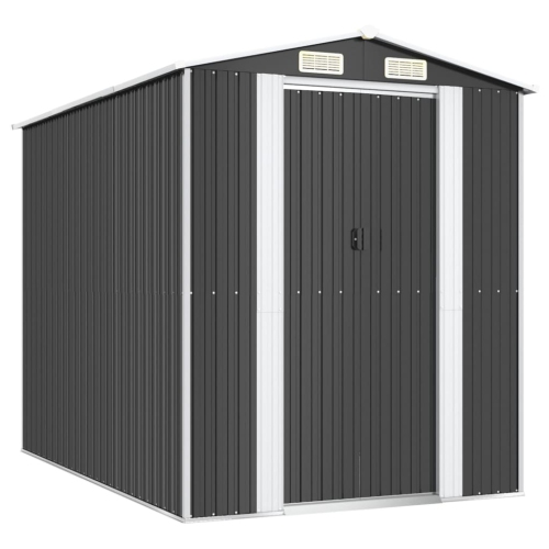 vidaXL Garden Shed Anthracite 192x274x223 cm Galvanised Steel