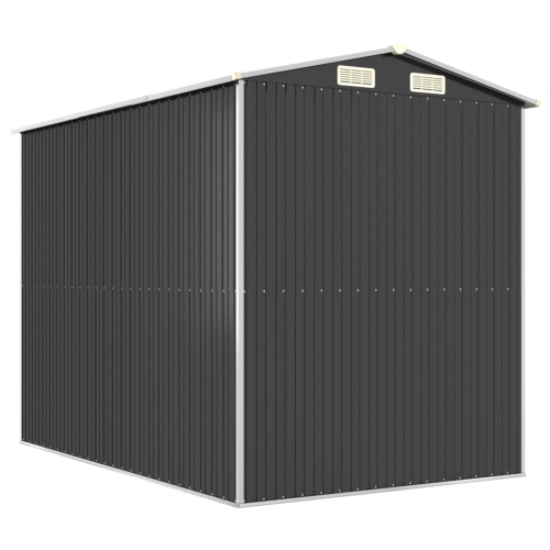 vidaXL Garden Shed Anthracite 192x274x223 cm Galvanised Steel