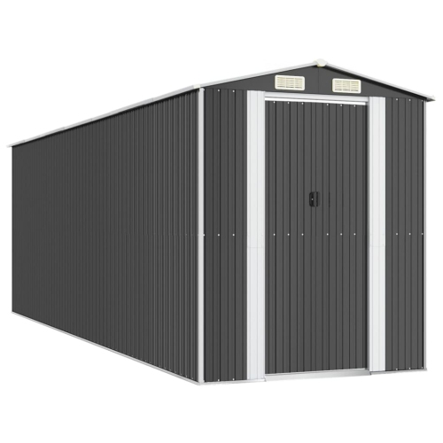 vidaXL Garden Shed Anthracite 192x606x223 cm Galvanised Steel