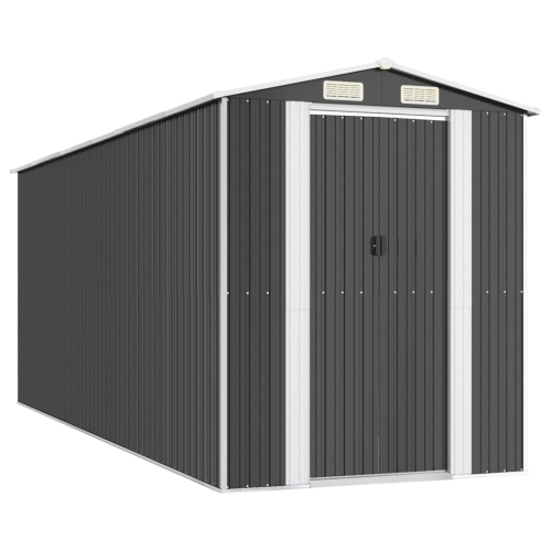 VIDAXL  Garden Shed Anthracite 192X523X223 Cm Galvanised Steel
