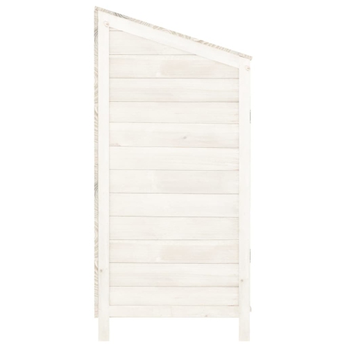 VidaXL – sapin de jardin en bois massif, 22 x 52 x 112 cm, blanc