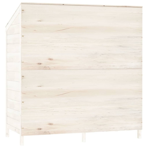 VidaXL – sapin de jardin en bois massif, 22 x 52 x 112 cm, blanc