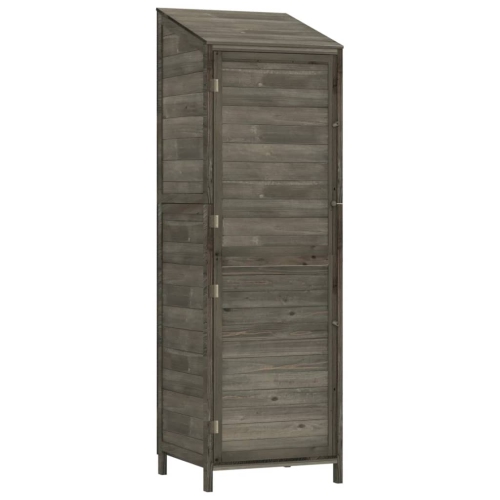 Sapin de jardin en bois massif de 55 x 52 x 174,5&nbsp;cm, anthracite vidaXL