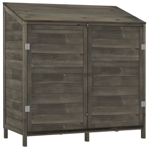 VIDAXL  Garden Shed Anthracite 102X52X112 Cm Solid Wood Fir