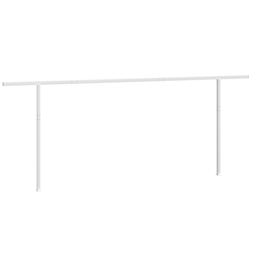 vidaXL Awning Post Set White 600x245 cm Iron