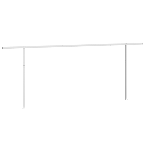 vidaXL Awning Post Set White 600x245 cm Iron
