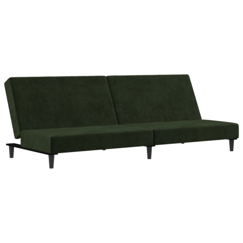 VIDAXL  2-Seater Sofa Bed Dark Green Velvet