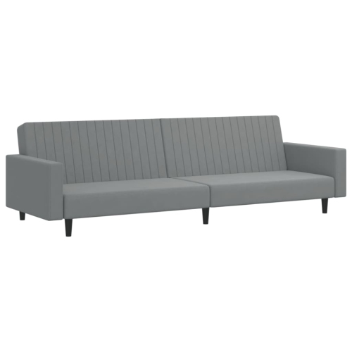 VIDAXL  2-Seater Sofa Bed Light Velvet In Grey