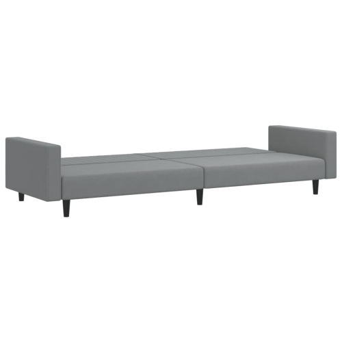 vidaXL 2-Seater Sofa Bed Light Grey Velvet