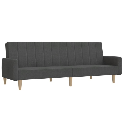 VIDAXL  2-Seater Sofa Bed Dark Fabric In Grey