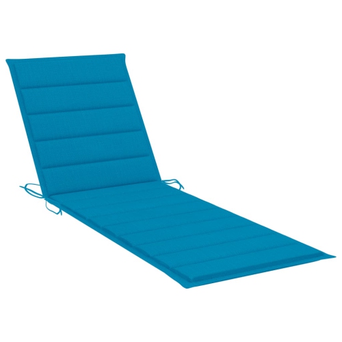 vidaXL Garden Sun Lounger with Cushion Solid Acacia Wood