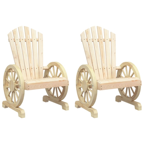 vidaXL Garden Adirondack Chairs 2 pcs Solid Wood Fir