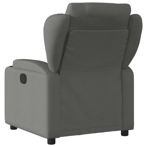 Fauteuil de massage inclinable électrique en tissu gris foncé vidaXL