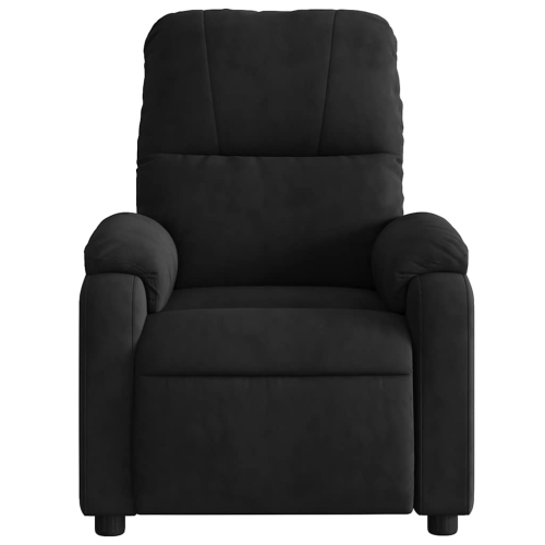 Fauteuil de massage inclinable en microfibre noire de vidaXL
