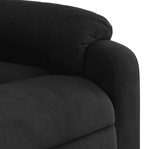 Fauteuil de massage inclinable en microfibre noire de vidaXL