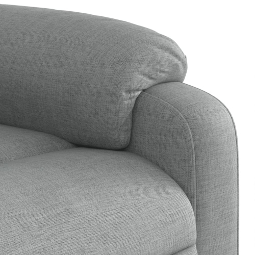 Fauteuil de massage inclinable en tissu gris pâle de vidaXL