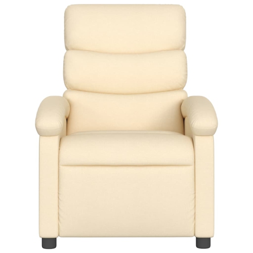 vidaXL Electric Massage Recliner Chair Cream Fabric