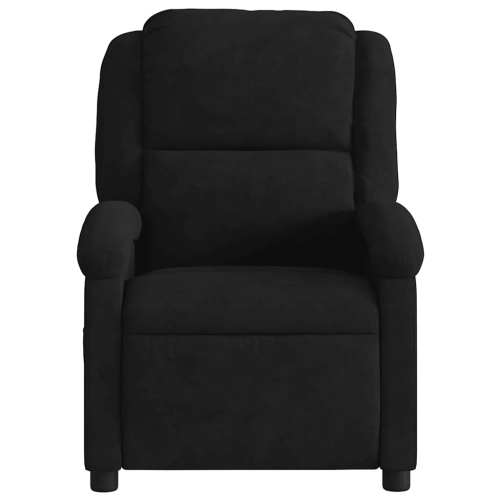 Fauteuil de massage inclinable électrique de vidaXL - velours noir