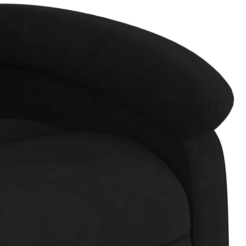 Fauteuil de massage inclinable électrique de vidaXL - velours noir
