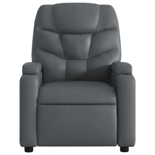 Fauteuil de massage inclinable électrique en similicuir gris vidaXL