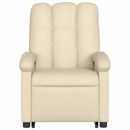 Fauteuil de massage inclinable électrique en tissu crème de vidaXL