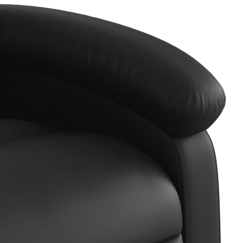 Fauteuil de massage inclinable en similicuir noir VidaXL