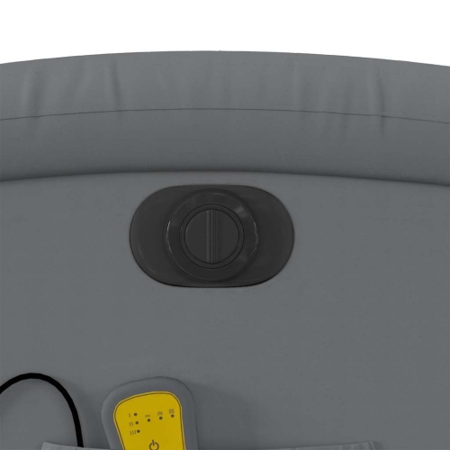 Fauteuil de massage inclinable électrique en similicuir gris vidaXL