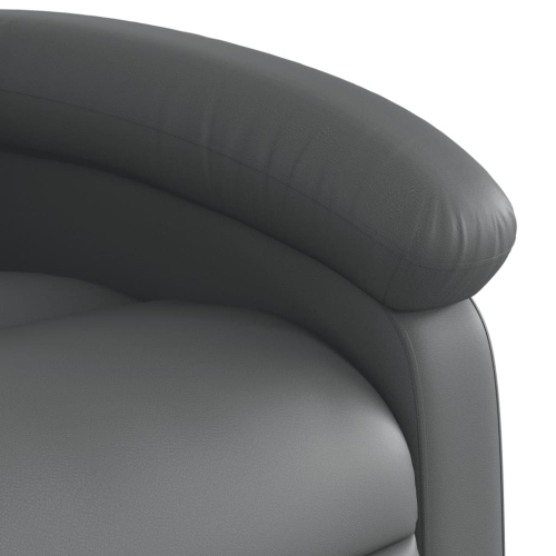 Fauteuil inclinable en similicuir gris vidaXL