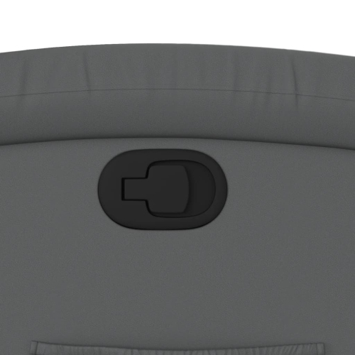 Fauteuil inclinable en similicuir gris vidaXL