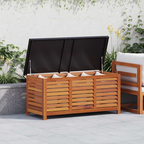 vidaXL Garden Storage Box 117x50x55 cm Solid Eucalyptus Wood