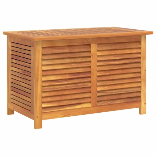 VIDAXL  Garden Storage Box With Louver 90X50X56 Cm Solid Wood Acacia