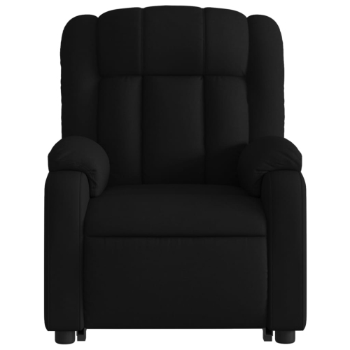 Fauteuil de massage inclinable en tissu noir de vidaXL