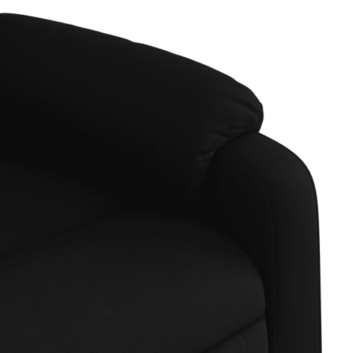 Fauteuil de massage inclinable en tissu noir de vidaXL