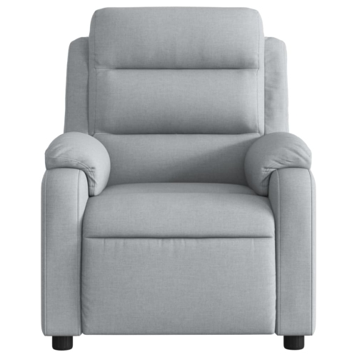 Fauteuil de massage inclinable en tissu gris pâle de vidaXL