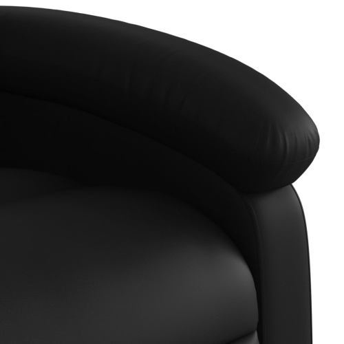 Fauteuil de massage inclinable en similicuir noir vidaXL