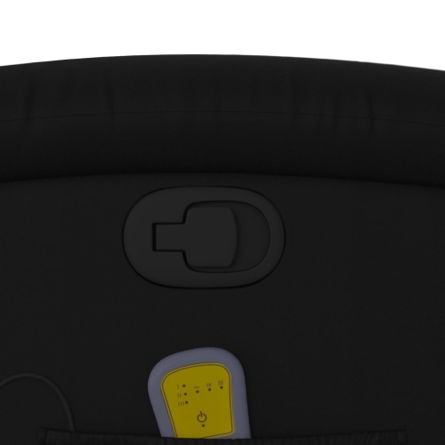 Fauteuil de massage inclinable en similicuir noir vidaXL