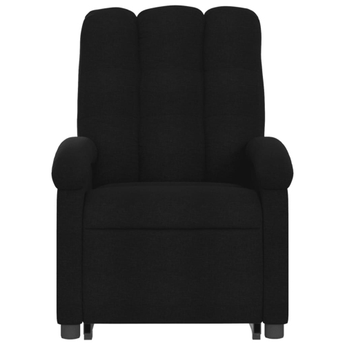 Fauteuil de massage inclinable en tissu noir de vidaXL