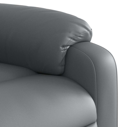 Fauteuil de massage inclinable électrique en similicuir gris vidaXL