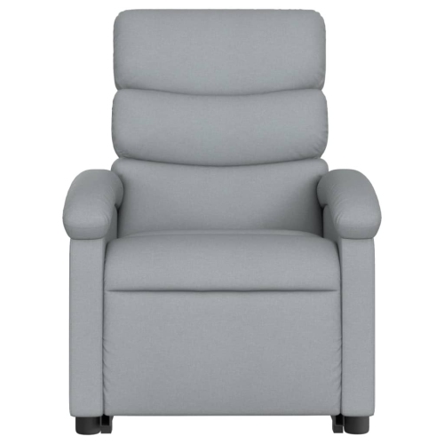Fauteuil inclinable en tissu gris pâle VidaXL