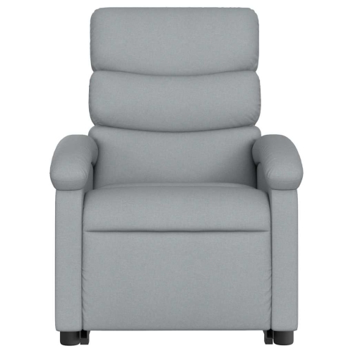 Fauteuil de massage inclinable debout vidaXL en tissu gris pâle