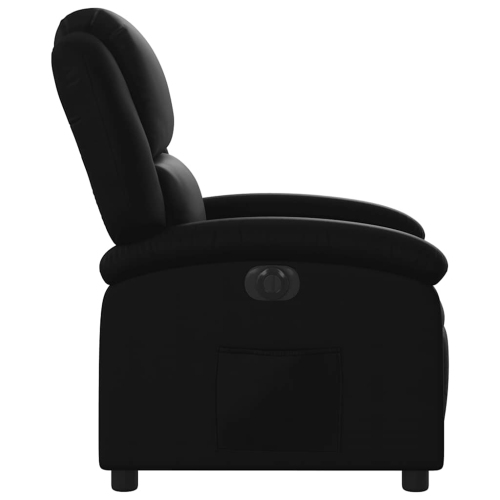 Fauteuil inclinable électrique en similicuir noir vidaXL