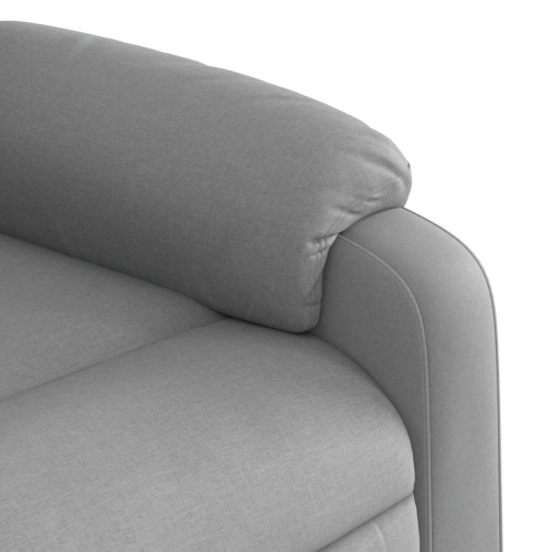 Fauteuil de massage inclinable en tissu gris pâle de vidaXL