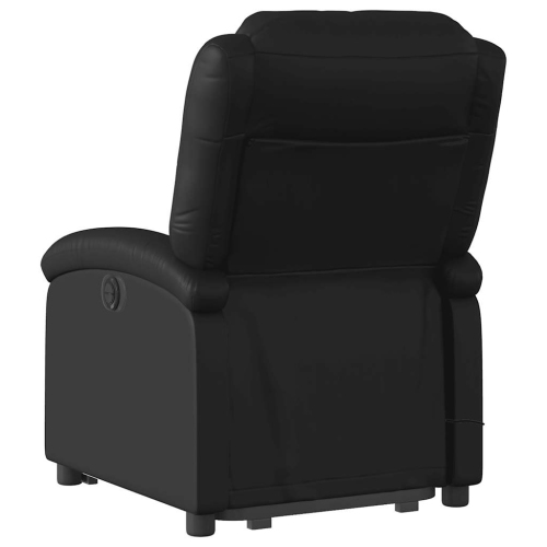 Fauteuil de massage inclinable électrique en similicuir noir de vidaXL